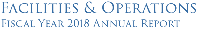 Facilities & Operations Fiscal Year 2018 Annual Report logo